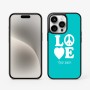 כיסוי בעיצוב אישי עם השם שלך לדגם - Apple iPhone 15 Pro בעיצוב אהבה