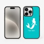 כיסוי בעיצוב אישי עם השם שלך לדגם - Apple iPhone 15 Pro בעיצוב בתולת ים - אישה
