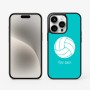כיסוי בעיצוב אישי עם השם שלך לדגם - Apple iPhone 15 Pro בעיצוב כדור כדורעף