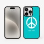 כיסוי בעיצוב אישי עם השם שלך לדגם - Apple iPhone 15 Pro בעיצוב סמל השלום