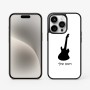 כיסוי בעיצוב אישי עם השם שלך לדגם - Apple iPhone 15 Pro בעיצוב גיטרה
