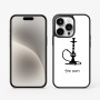 כיסוי בעיצוב אישי עם השם שלך לדגם - Apple iPhone 15 Pro בעיצוב נרגילה