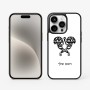 כיסוי בעיצוב אישי עם השם שלך לדגם - Apple iPhone 15 Pro בעיצוב פרחי קרן
