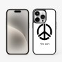 כיסוי בעיצוב אישי עם השם שלך לדגם - Apple iPhone 15 Pro בעיצוב סמל השלום