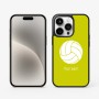 כיסוי בעיצוב אישי עם השם שלך לדגם - Apple iPhone 15 Pro בעיצוב כדור כדורעף