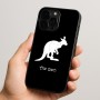 כיסוי בעיצוב אישי עם השם שלך לדגם - Apple iPhone 15 Pro בעיצוב קנגורו