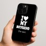 כיסוי בעיצוב אישי עם השם שלך לדגם - Apple iPhone 15 Pro בעיצוב אוהבת את החבר שלי
