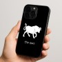 כיסוי בעיצוב אישי עם השם שלך לדגם - Apple iPhone 15 Pro בעיצוב מזלות - שור