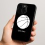 כיסוי בעיצוב אישי עם השם שלך לדגם - Apple iPhone 15 Pro בעיצוב כדורסל