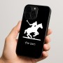 כיסוי בעיצוב אישי עם השם שלך לדגם - Apple iPhone 15 Pro בעיצוב שחקן פולו - סוס