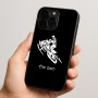 כיסוי בעיצוב אישי עם השם שלך לדגם - Apple iPhone 15 Pro בעיצוב אופנוע שלג