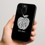 כיסוי בעיצוב אישי עם השם שלך לדגם - Apple iPhone 15 Pro בעיצוב הדפס תפוח