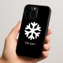 כיסוי בעיצוב אישי עם השם שלך לדגם - Apple iPhone 15 Pro בעיצוב שלג