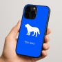 כיסוי בעיצוב אישי עם השם שלך לדגם - Apple iPhone 15 Pro בעיצוב כלב