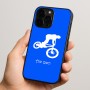 כיסוי בעיצוב אישי עם השם שלך לדגם - Apple iPhone 15 Pro בעיצוב רוכב אופניים