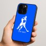 כיסוי בעיצוב אישי עם השם שלך לדגם - Apple iPhone 15 Pro בעיצוב שחקן הוקי