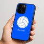 כיסוי בעיצוב אישי עם השם שלך לדגם - Apple iPhone 15 Pro בעיצוב כדור כדורעף