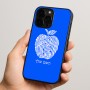 כיסוי בעיצוב אישי עם השם שלך לדגם - Apple iPhone 15 Pro בעיצוב הדפס תפוח