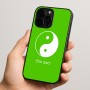 כיסוי בעיצוב אישי עם השם שלך לדגם - Apple iPhone 15 Pro בעיצוב סמל יינג יאנג