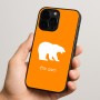 כיסוי בעיצוב אישי עם השם שלך לדגם - Apple iPhone 15 Pro בעיצוב דוב