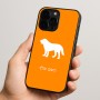 כיסוי בעיצוב אישי עם השם שלך לדגם - Apple iPhone 15 Pro בעיצוב כלב