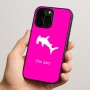 כיסוי בעיצוב אישי עם השם שלך לדגם - Apple iPhone 15 Pro בעיצוב כריש ראש פטיש