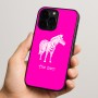 כיסוי בעיצוב אישי עם השם שלך לדגם - Apple iPhone 15 Pro בעיצוב זברה