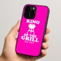 כיסוי בעיצוב אישי עם השם שלך לדגם - Apple iPhone 15 Pro בעיצוב מלך הגריל