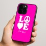כיסוי בעיצוב אישי עם השם שלך לדגם - Apple iPhone 15 Pro בעיצוב אהבה