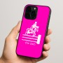 כיסוי בעיצוב אישי עם השם שלך לדגם - Apple iPhone 15 Pro בעיצוב רוכב סוסים