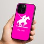 כיסוי בעיצוב אישי עם השם שלך לדגם - Apple iPhone 15 Pro בעיצוב שחקן פולו - סוס