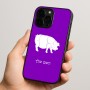 כיסוי בעיצוב אישי עם השם שלך לדגם - Apple iPhone 15 Pro בעיצוב חזיר