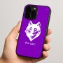 כיסוי בעיצוב אישי עם השם שלך לדגם - Apple iPhone 15 Pro בעיצוב זאב