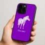 כיסוי בעיצוב אישי עם השם שלך לדגם - Apple iPhone 15 Pro בעיצוב זברה