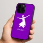 כיסוי בעיצוב אישי עם השם שלך לדגם - Apple iPhone 15 Pro בעיצוב בלרינה