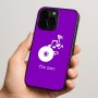 כיסוי בעיצוב אישי עם השם שלך לדגם - Apple iPhone 15 Pro בעיצוב תקליטור - אזור מוזיקה