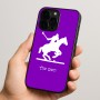 כיסוי בעיצוב אישי עם השם שלך לדגם - Apple iPhone 15 Pro בעיצוב שחקן פולו - סוס