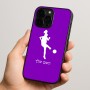 כיסוי בעיצוב אישי עם השם שלך לדגם - Apple iPhone 15 Pro בעיצוב שחקנית כדורגל - אישה