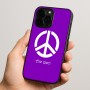 כיסוי בעיצוב אישי עם השם שלך לדגם - Apple iPhone 15 Pro בעיצוב סמל השלום