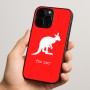 כיסוי בעיצוב אישי עם השם שלך לדגם - Apple iPhone 15 Pro בעיצוב קנגורו
