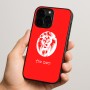 כיסוי בעיצוב אישי עם השם שלך לדגם - Apple iPhone 15 Pro בעיצוב פני אריה
