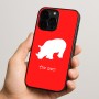 כיסוי בעיצוב אישי עם השם שלך לדגם - Apple iPhone 15 Pro בעיצוב קרנף
