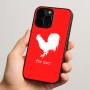 כיסוי בעיצוב אישי עם השם שלך לדגם - Apple iPhone 15 Pro בעיצוב תרנגול
