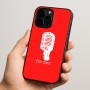 כיסוי בעיצוב אישי עם השם שלך לדגם - Apple iPhone 15 Pro בעיצוב מיקרופון