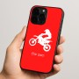 כיסוי בעיצוב אישי עם השם שלך לדגם - Apple iPhone 15 Pro בעיצוב מוטוקרוס