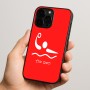 כיסוי בעיצוב אישי עם השם שלך לדגם - Apple iPhone 15 Pro בעיצוב כדור מים אולימפי