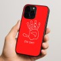 כיסוי בעיצוב אישי עם השם שלך לדגם - Apple iPhone 15 Pro בעיצוב יד