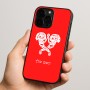 כיסוי בעיצוב אישי עם השם שלך לדגם - Apple iPhone 15 Pro בעיצוב פרחי קרן