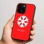 כיסוי בעיצוב אישי עם השם שלך לדגם - Apple iPhone 15 Pro בעיצוב שלג