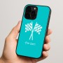 כיסוי בעיצוב אישי עם השם שלך לדגם - Apple iPhone 15 Pro בעיצוב דגל המירוץ